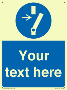 Custom Disconnect Sign